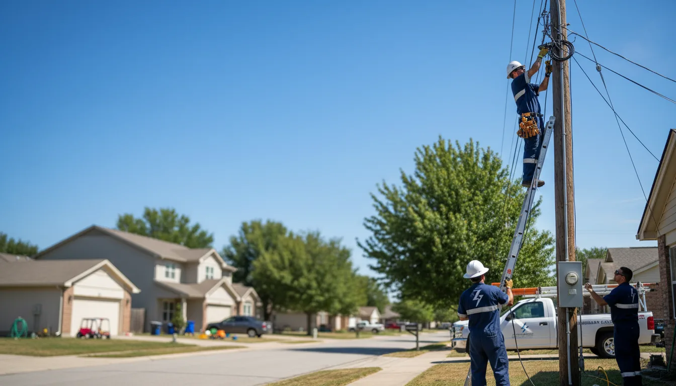 Residential electrician providing installation services in White Heath, IL